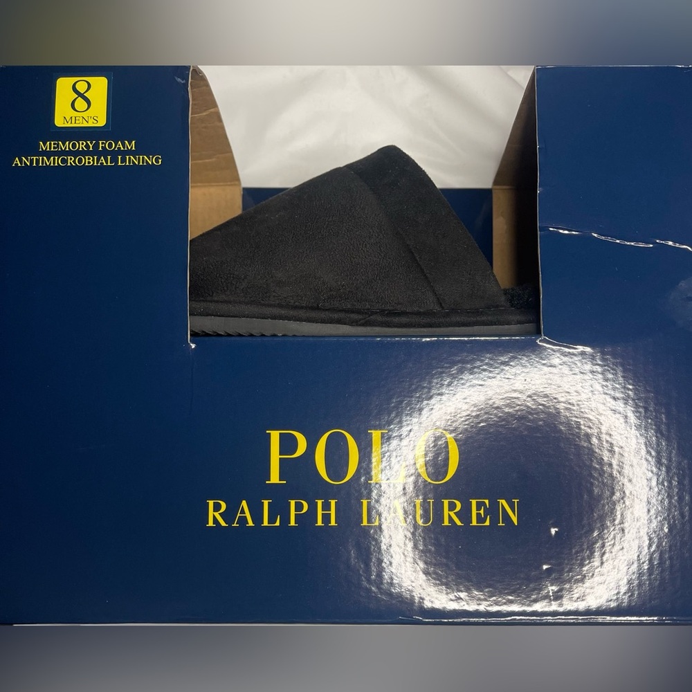 Ralph Lauren Black Suede Men's Slip-Ons - Picture 3 of 3